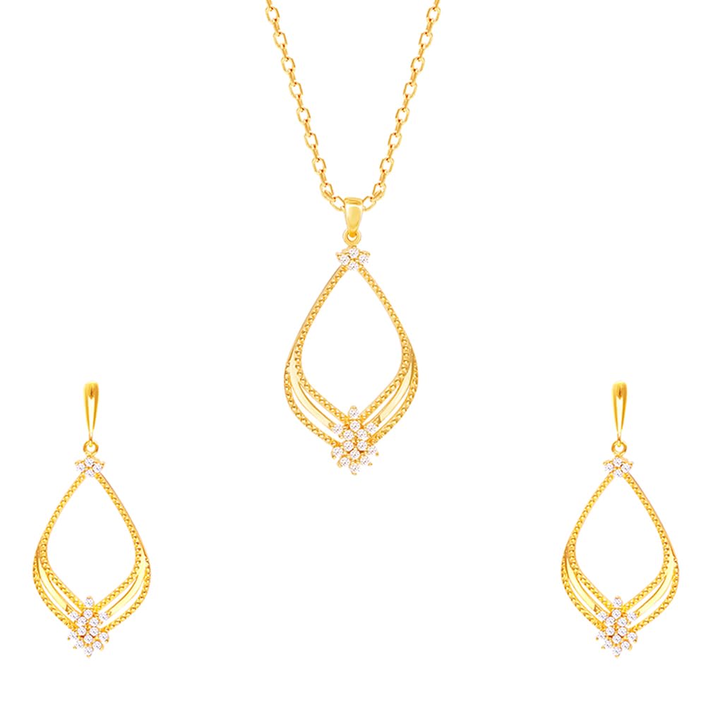 GIVA 925 Silver Golden Princess Set for Women GIVA 925 Silver Golden Princess Set for Women