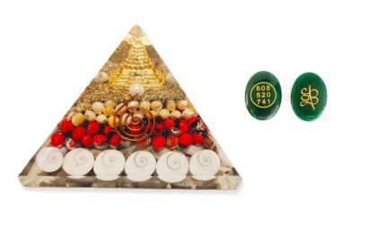 GEMTUB Natural Orgone Gomti Chakra Shree Yantra Pyramid (Gomti Pyramid)