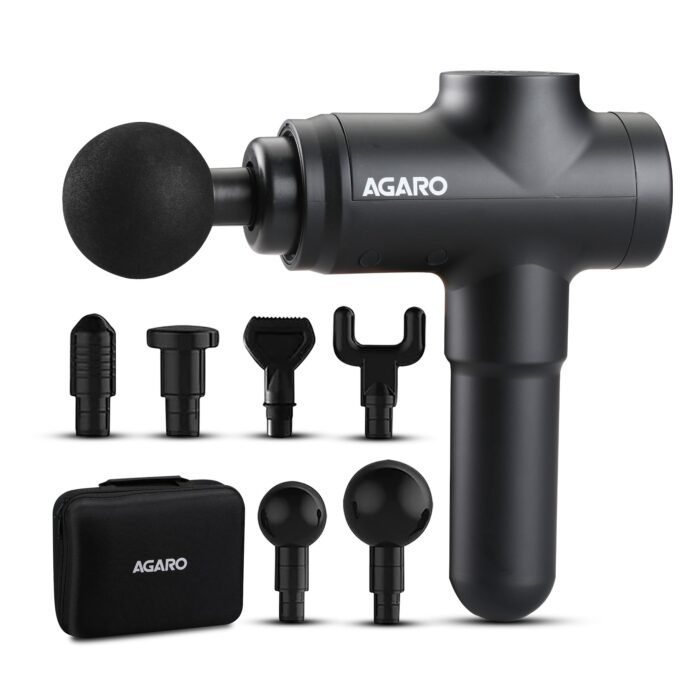 AGARO Strike Handheld Percussion Massage Gun (Black)