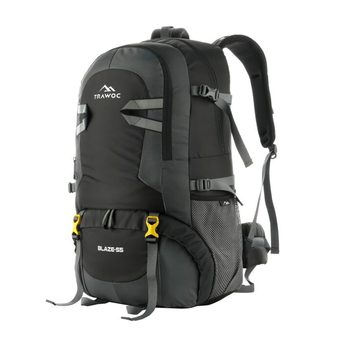 TRAWOC BLAZE 55 Liter Travel Backpack Daypack Bag for Camping Hiking Trekking