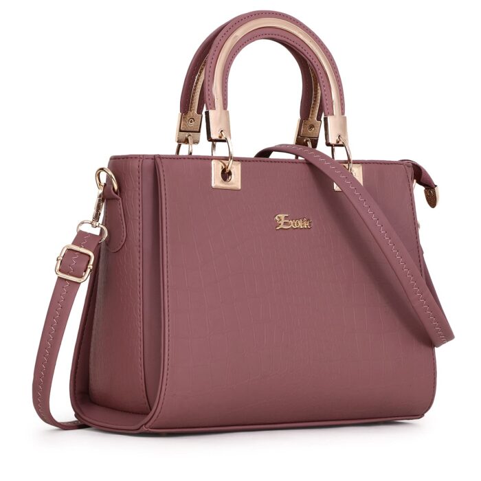 EXOTIC Women’s Fine Texture Hand/Sling Bag (Peach)