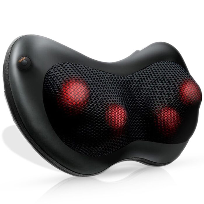 Dr Physio USA Electric Shiatsu Cushion for Full Body Neck Massager Machine (Black)