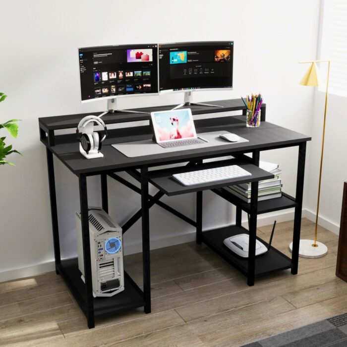 Klaxon Office Table for Home | Computer Table for Home PC ( Black)